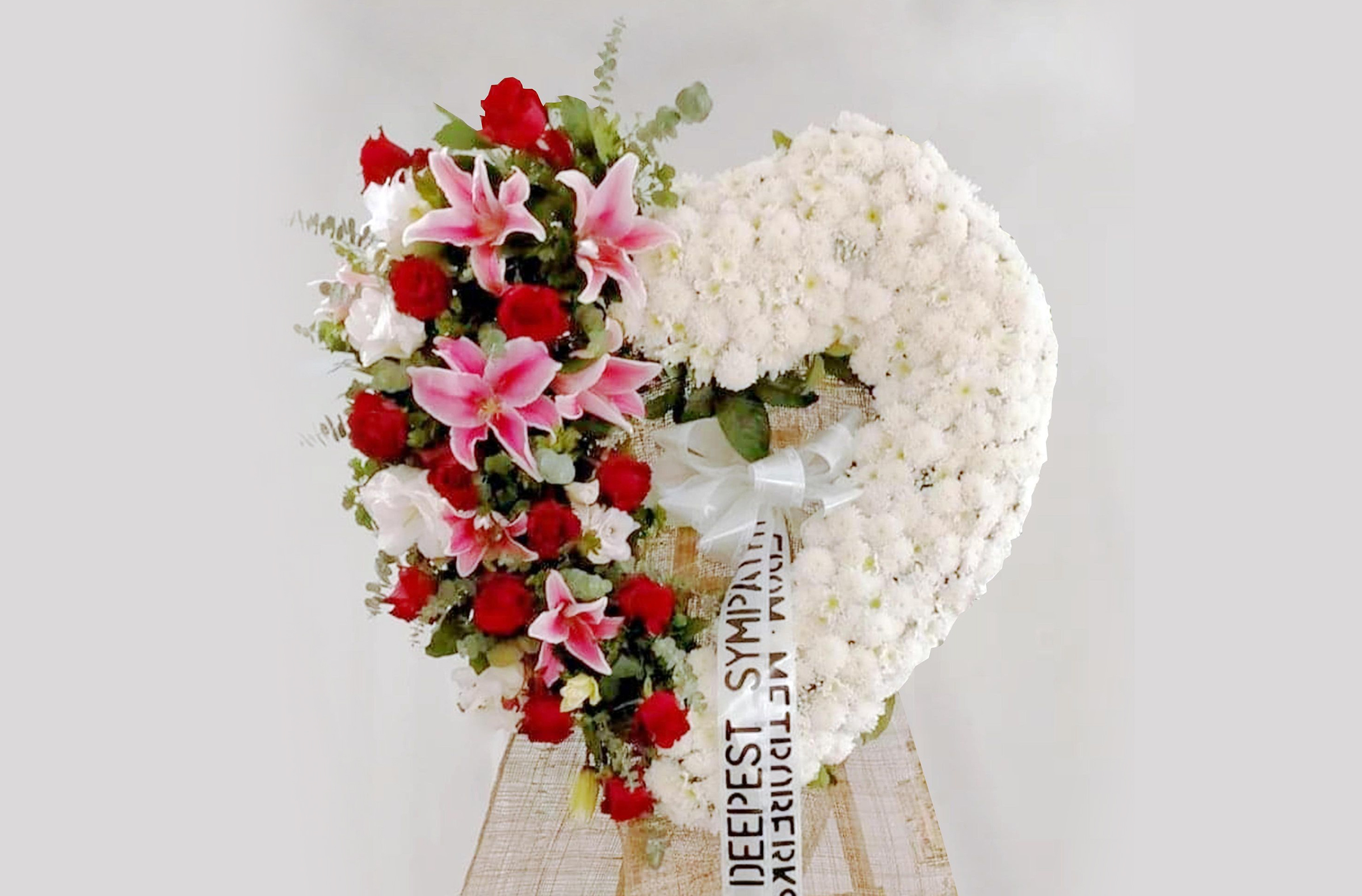 Standing Sprays and Wreaths Buy Funeral Flowers Online Sympathy Flowers Bicol